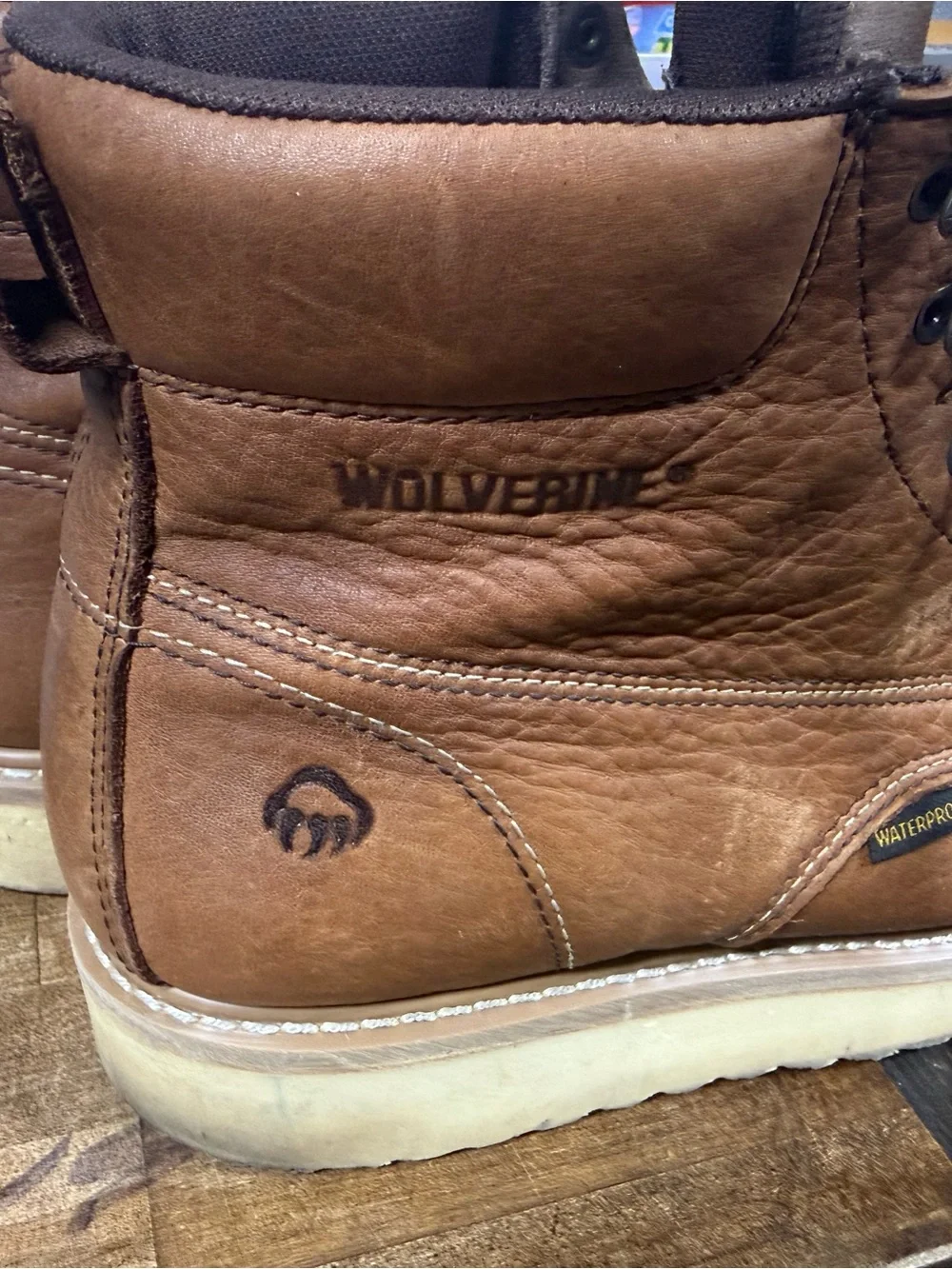 Wolverine composite toe work boot